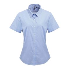 Premier Ladies Gingham Short Sleeve Shirt