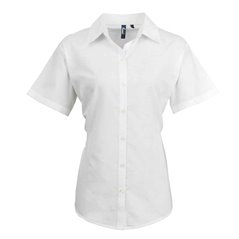 Premier Ladies Signature Short Sleeve Oxford Shirt