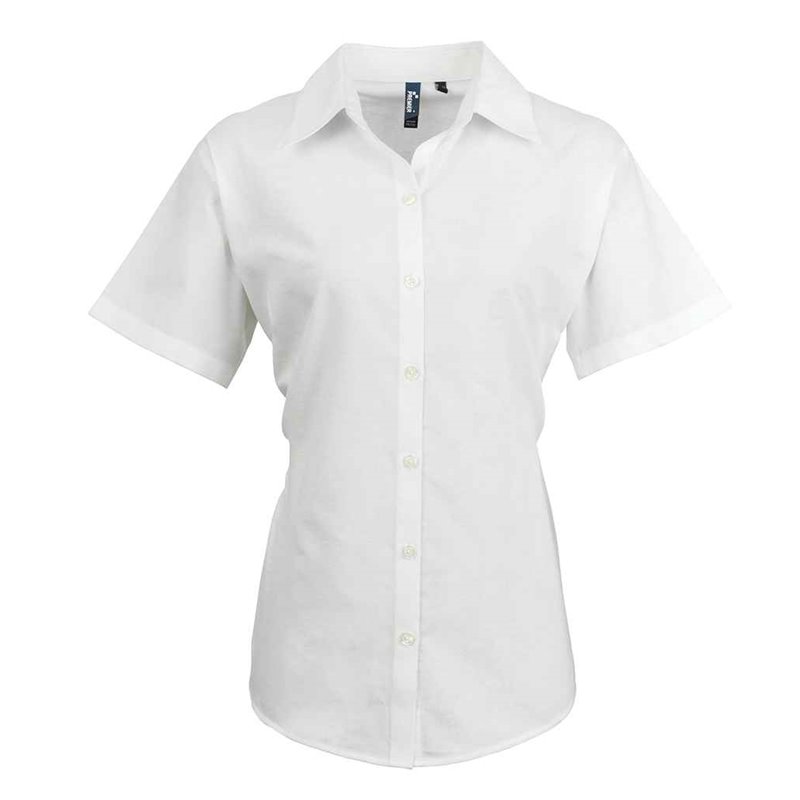 Premier Ladies Signature Short Sleeve Oxford Shirt