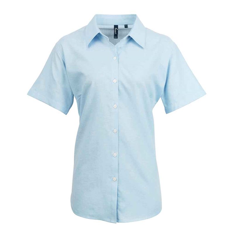 Premier Ladies Signature Short Sleeve Oxford Shirt
