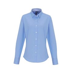 Premier Ladies Long Sleeve Striped Oxford Shirt