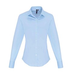 Premier Ladies Long Sleeve Stretch Fit Poplin Shirt