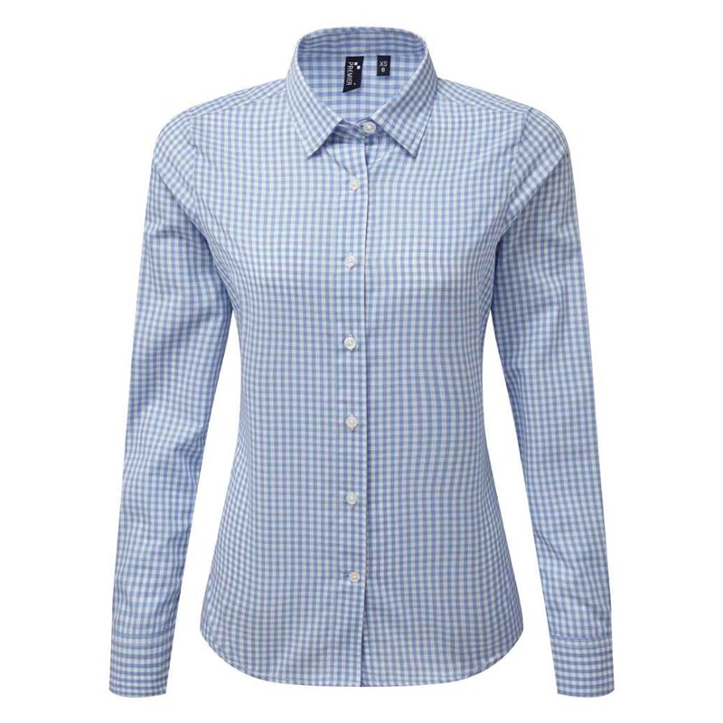 Premier Ladies Maxton Check Long Sleeve Shirt