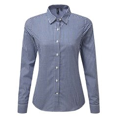 Premier Ladies Maxton Check Long Sleeve Shirt