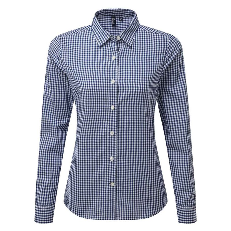 Premier Ladies Maxton Check Long Sleeve Shirt
