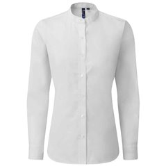 Premier Ladies Banded Collar Grandad Shirt