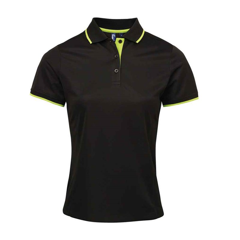 Premier Ladies Contrast Coolchecker Piqué Polo Shirt