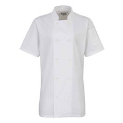 Premier Ladies Short Sleeve Chef's Jacket