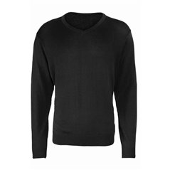 Premier Knitted Cotton Acrylic V Neck Sweater