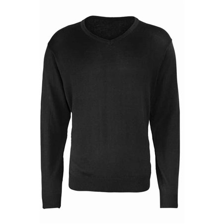 Premier Knitted Cotton Acrylic V Neck Sweater