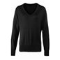 Premier Ladies Knitted Cotton Acrylic V Neck Sweater