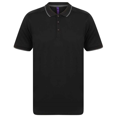 Henbury HiCool® Tipped Polo Shirt