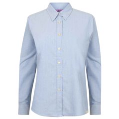Henbury Ladies Long Sleeve Classic Oxford Shirt