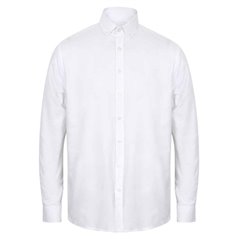 Henbury Modern Long Sleeve Classic Fit Oxford Shirt