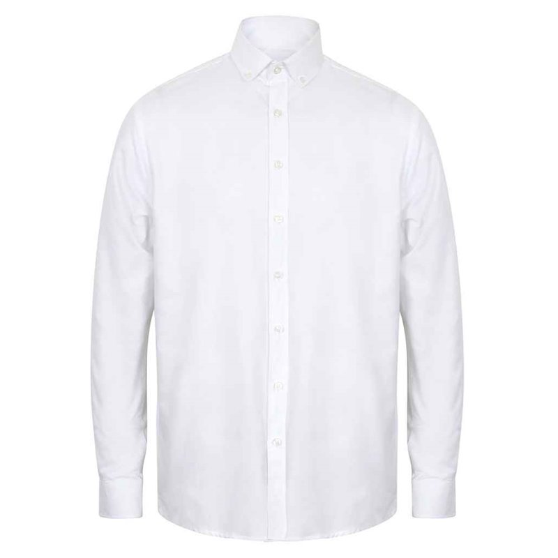 Henbury Modern Long Sleeve Classic Fit Oxford Shirt