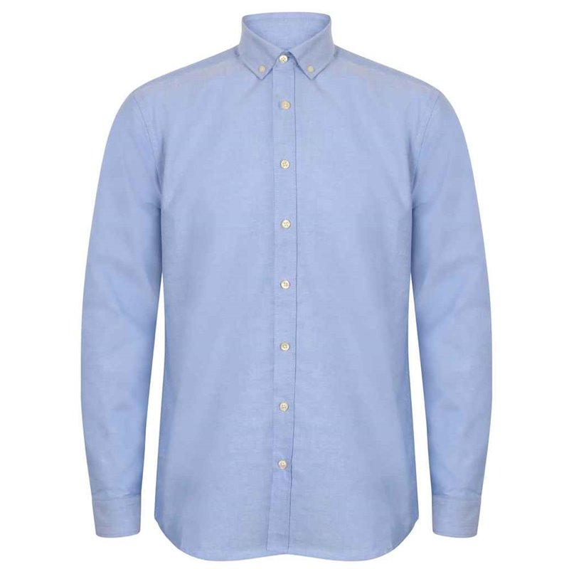 Henbury Modern Long Sleeve Classic Fit Oxford Shirt