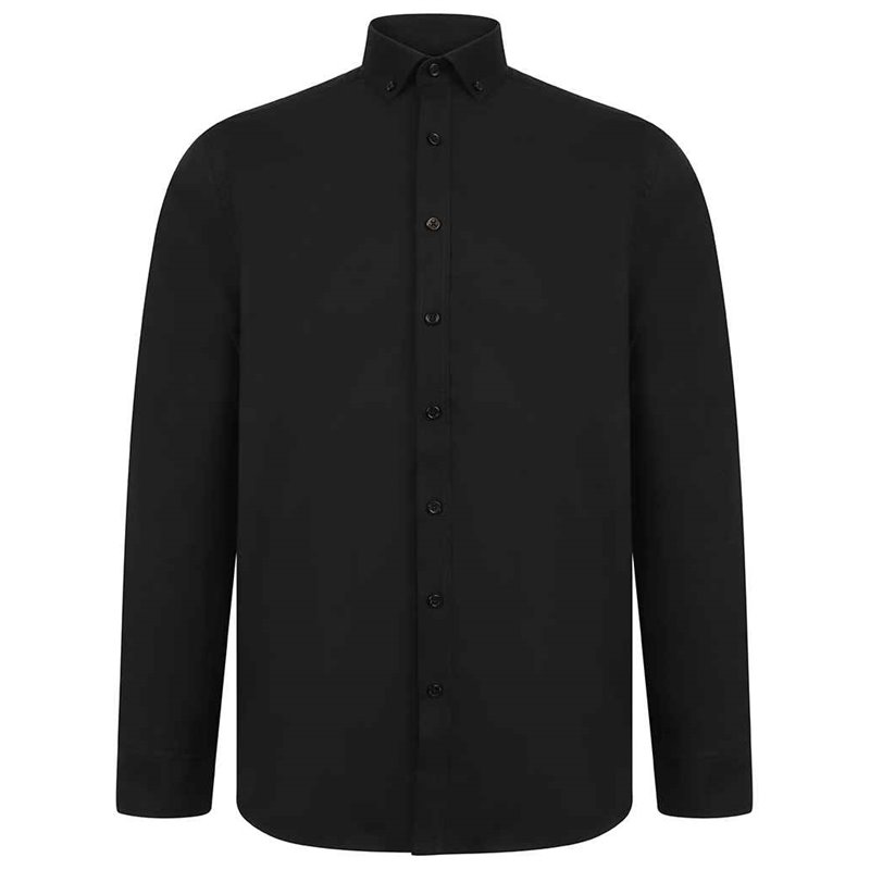 Henbury Modern Long Sleeve Regular Fit Oxford Shirt