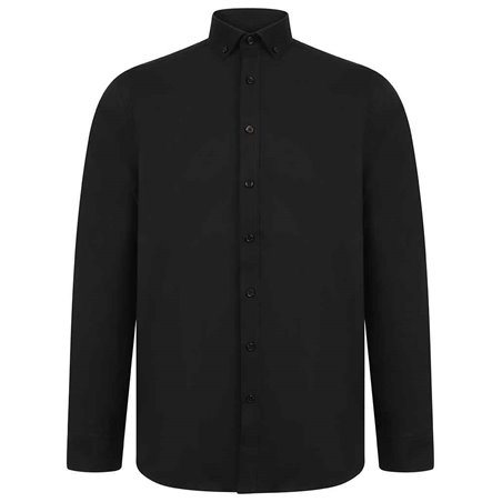 Henbury Modern Long Sleeve Regular Fit Oxford Shirt