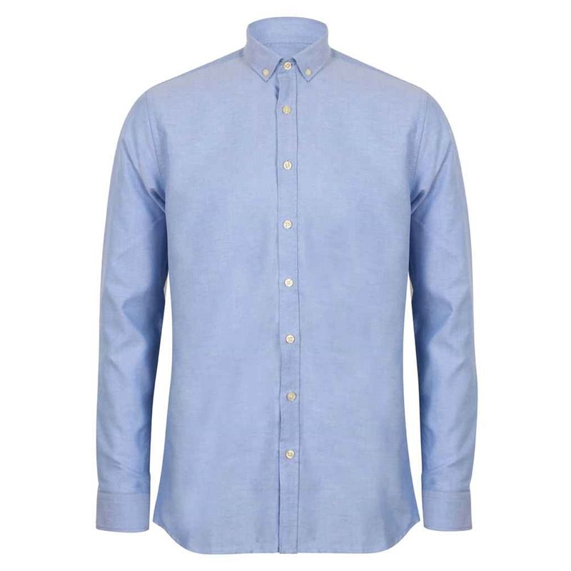 Henbury Modern Long Sleeve Regular Fit Oxford Shirt