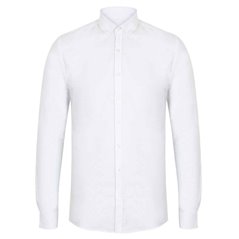 Henbury Modern Long Sleeve Slim Fit Oxford Shirt