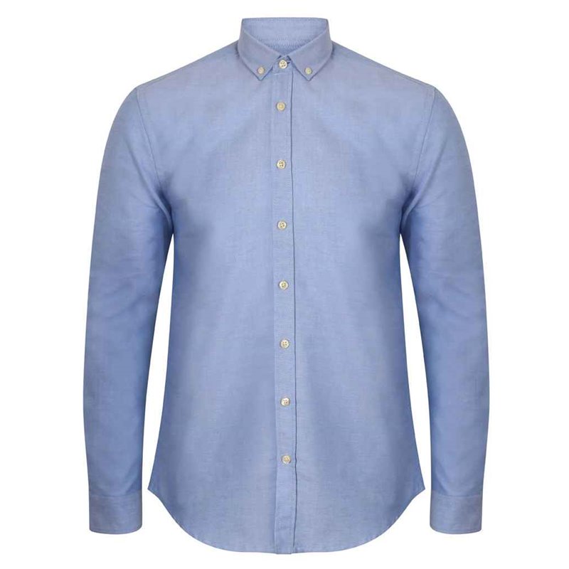 Henbury Modern Long Sleeve Slim Fit Oxford Shirt