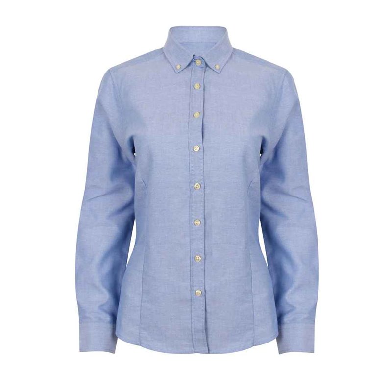 Henbury Ladies Modern Long Sleeve Regular Fit Oxford Shirt
