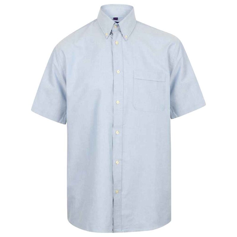 Henbury Short Sleeve Classic Oxford Shirt