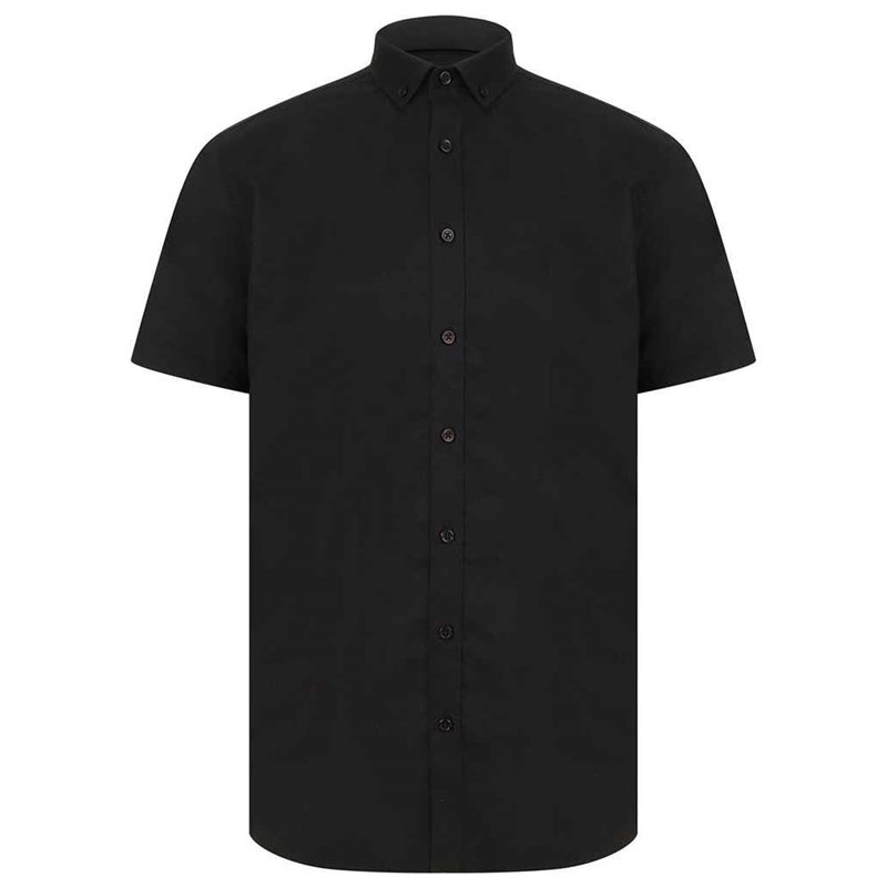 Henbury Modern Short Sleeve Regular Fit Oxford Shirt