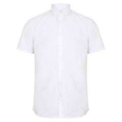 Henbury Modern Short Sleeve Regular Fit Oxford Shirt