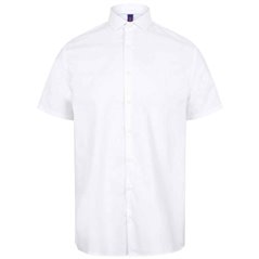 Henbury Short Sleeve Stretch Poplin Shirt