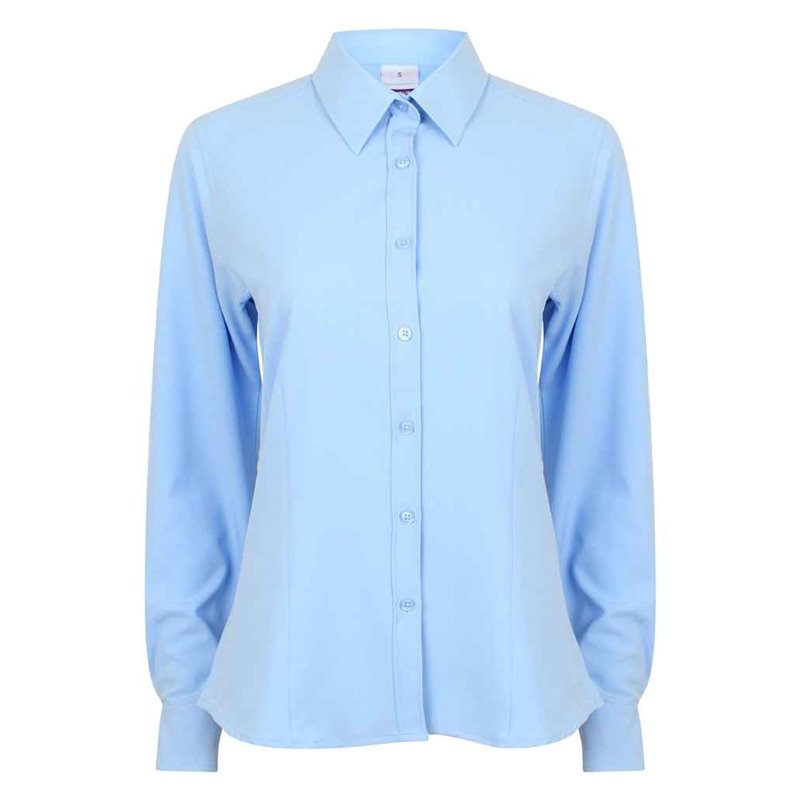 Henbury Ladies Long Sleeve Wicking Shirt