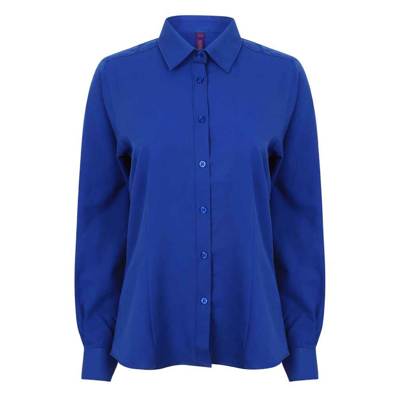 Henbury Ladies Long Sleeve Wicking Shirt