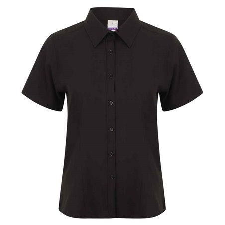 Henbury Ladies Short Sleeve Wicking Shirt