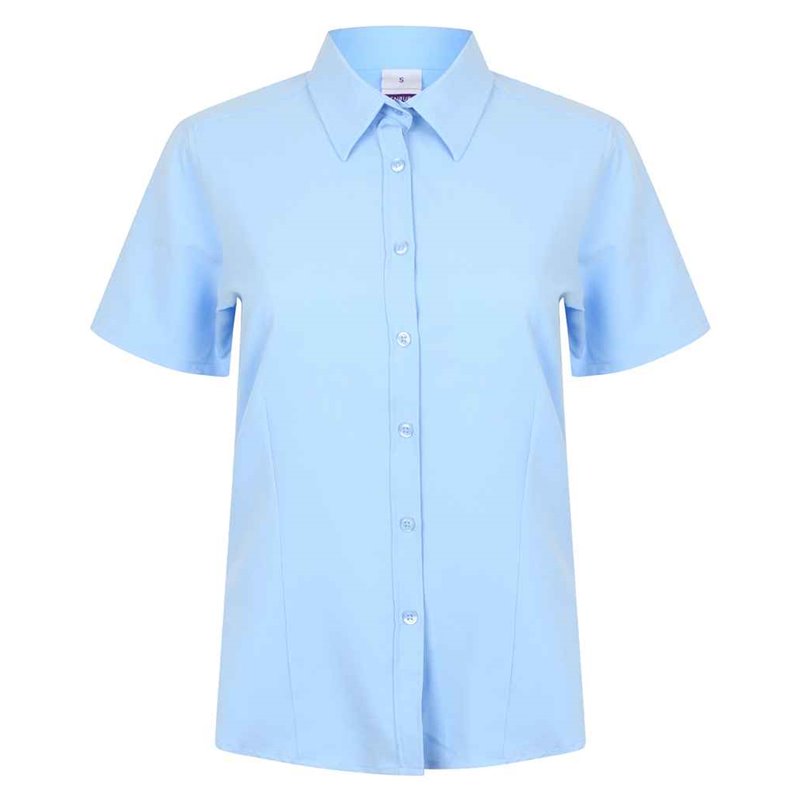 Henbury Ladies Short Sleeve Wicking Shirt