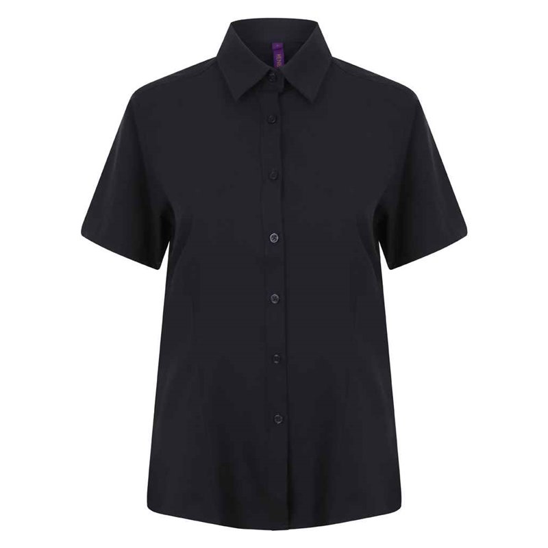 Henbury Ladies Short Sleeve Wicking Shirt