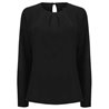 Henbury Ladies Pleat Front Long Sleeve Blouse