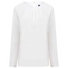 Henbury Ladies Pleat Front Long Sleeve Blouse