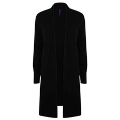 Henbury Ladies Longline Open Cardigan