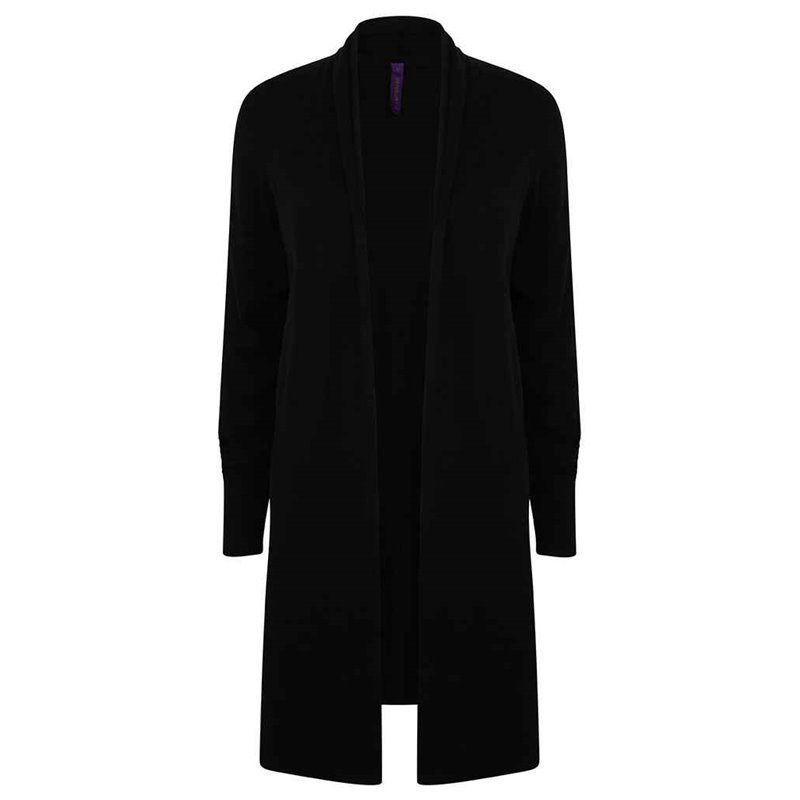 Henbury Ladies Longline Open Cardigan
