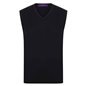 Henbury Lightweight Sleeveless Cotton Acrylic V Neck Sweater