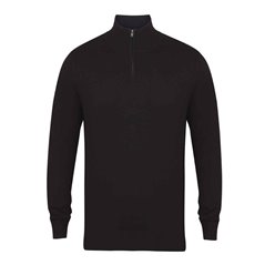 Henbury Zip Neck Sweater