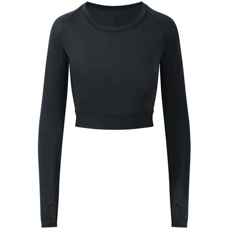 AWDis Ladies Cool Long Sleeve Crop Top