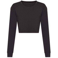 AWDis Ladies Long Sleeve Cropped T-Shirt