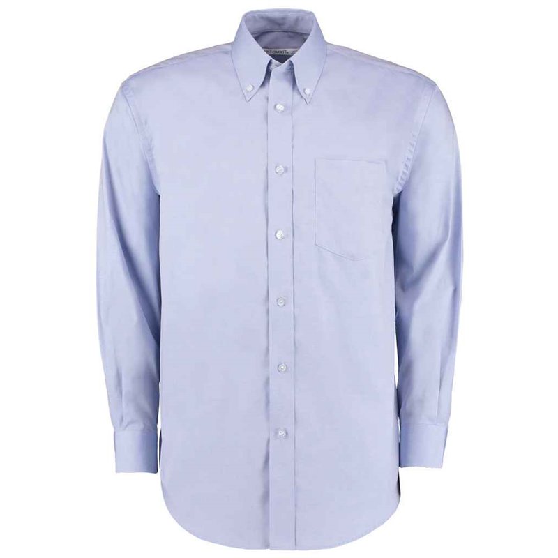 Kustom Kit Premium Long Sleeve Classic Fit Oxford Shirt
