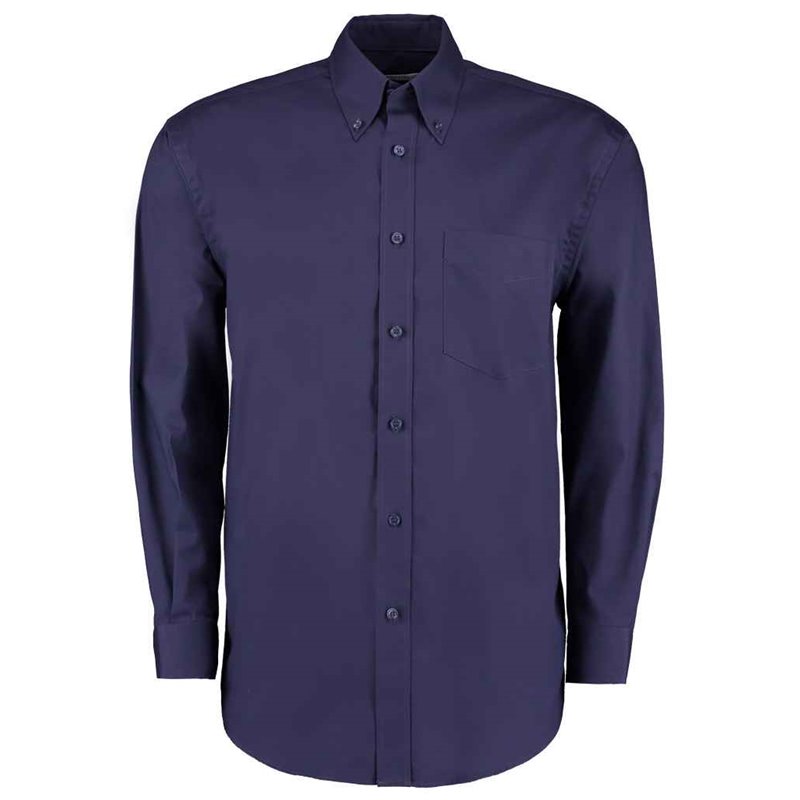 Kustom Kit Premium Long Sleeve Classic Fit Oxford Shirt
