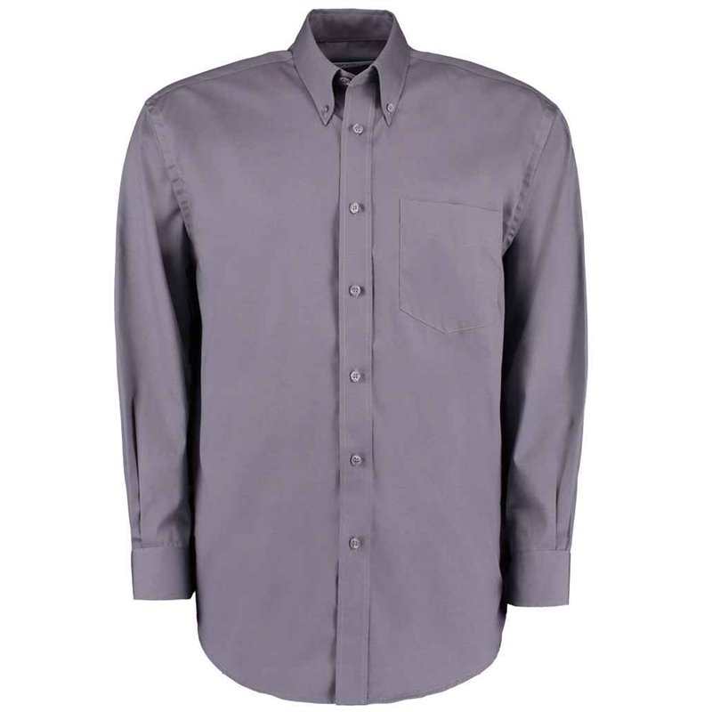 Kustom Kit Premium Long Sleeve Classic Fit Oxford Shirt