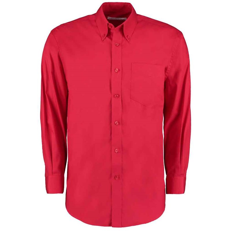 Kustom Kit Premium Long Sleeve Classic Fit Oxford Shirt