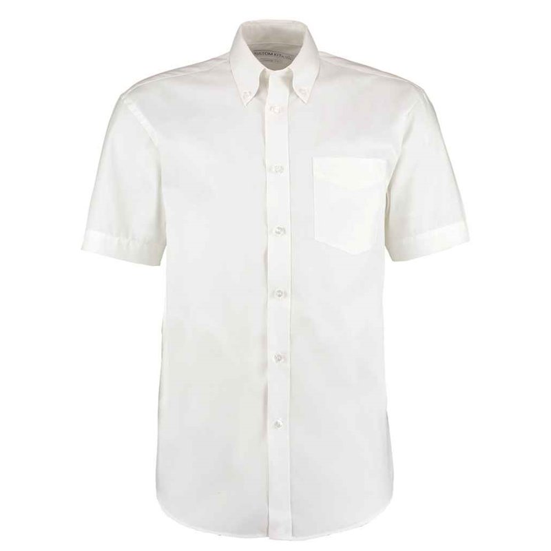 Kustom Kit Premium Short Sleeve Classic Fit Oxford Shirt