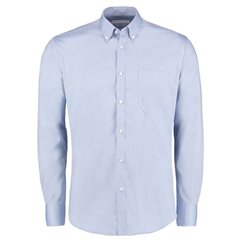 Kustom Kit Premium Long Sleeve Slim Fit Oxford Shirt
