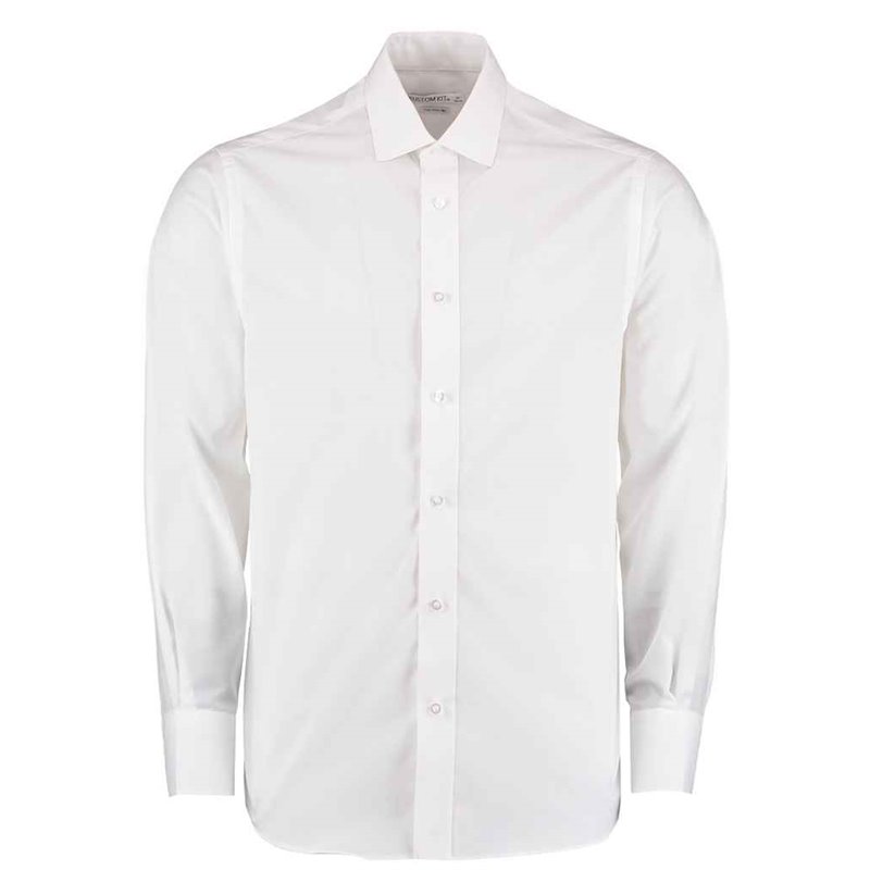Kustom Kit Long Sleeve Tailored Business Shirt